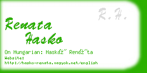 renata hasko business card